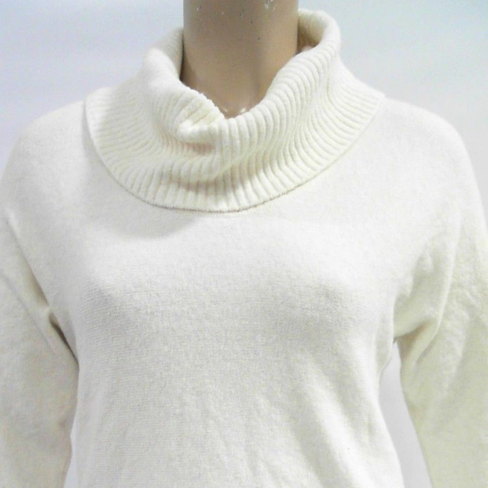 INC INTERNATIONAL CONCEPTS IVORY COWL SWEATER